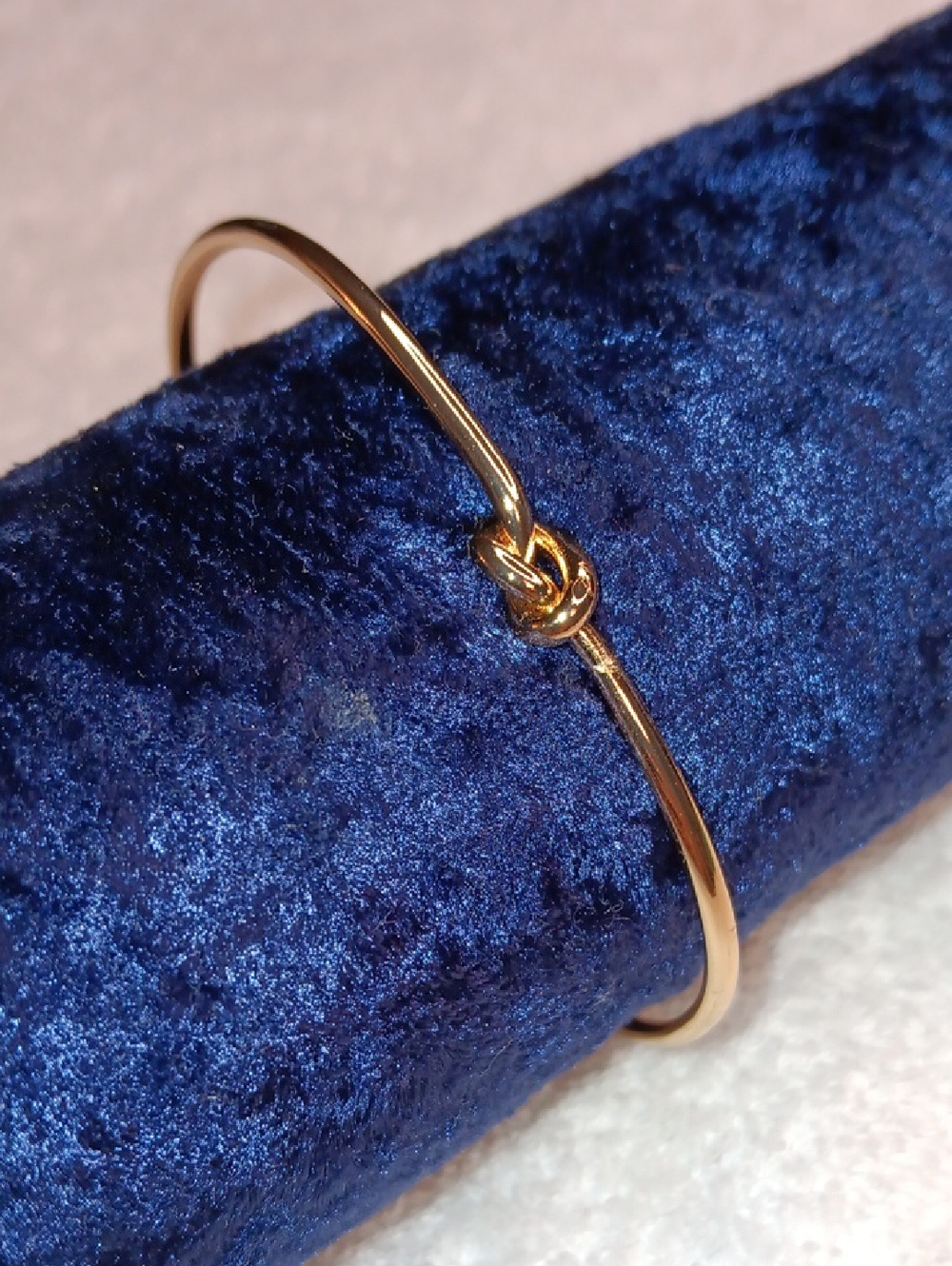 Gold Knot Open Cuff Bracelet